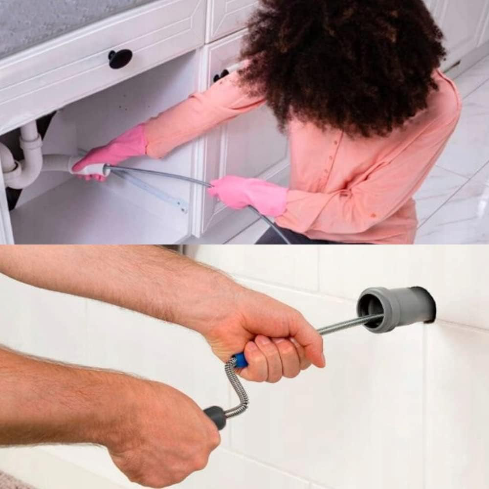 Sturalavandino flessibile a molla 3m sonda manuale spirale x scarichi - ambraled