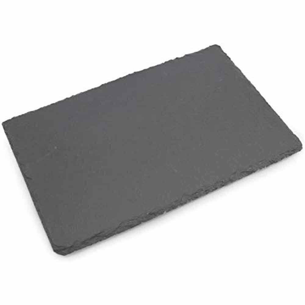Vassoio da portata in ardesia rettangolare 30x15cm piatto x aperitivo - ambraled