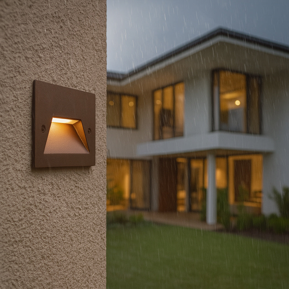 Faretto incasso per cassetta 503 segnapasso 3W CCT con switch IP65 - ambraled
