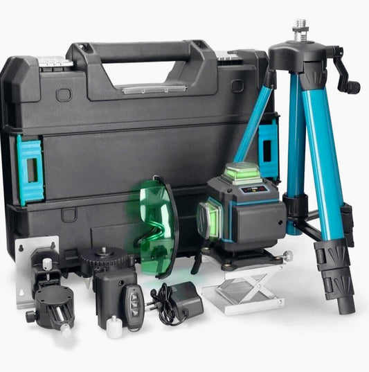 Livella laser 16 linee verde – 360° 2 batterie + telecomando - ambraled