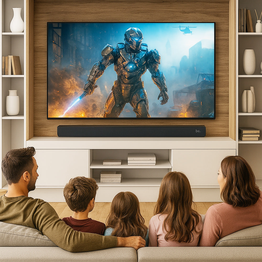 Soundbar bluetooth per tv 120 Watt HDMI AUX OPT con telecomando - ambraled