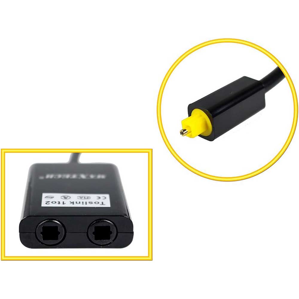 Splitter toslink fibra ottica M 2 ingressi F sdoppiatore audio - ambraled
