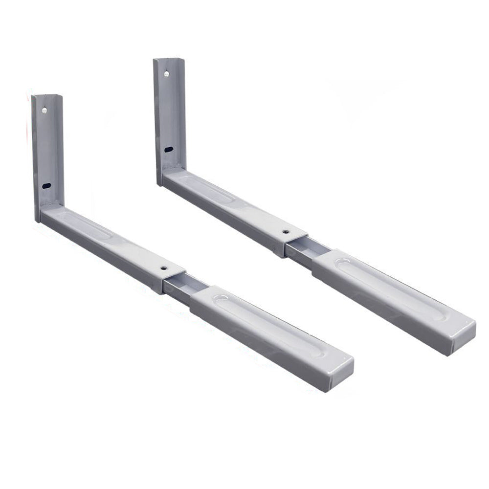 Coppia di staffe supporto forno a microonde estensibile da 36 a 46 cm - ambraled
