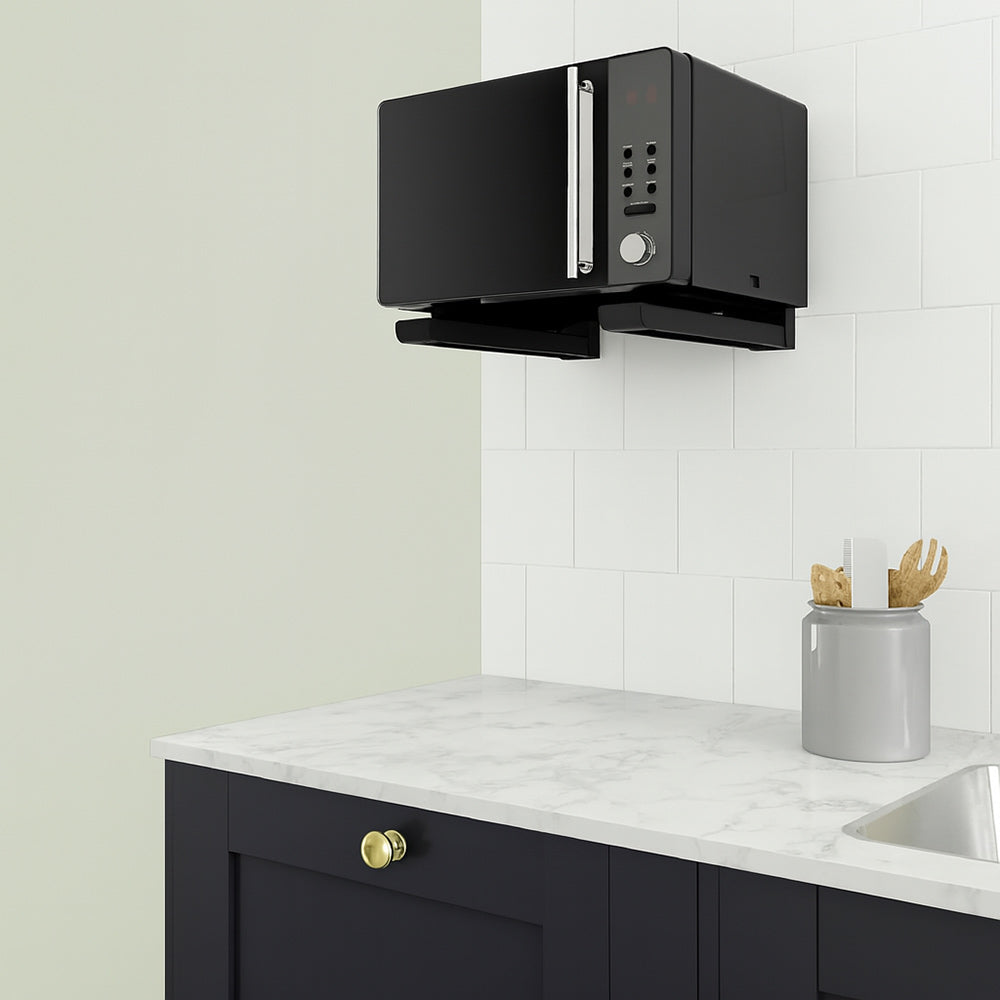 Coppia di staffe supporto forno a microonde estensibile da 36 a 46 cm - ambraled