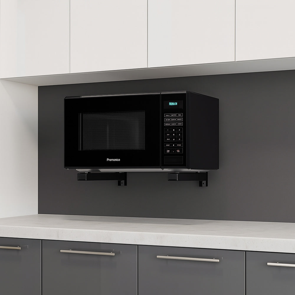 Coppia di staffe supporto forno a microonde estensibile da 36 a 46 cm - ambraled