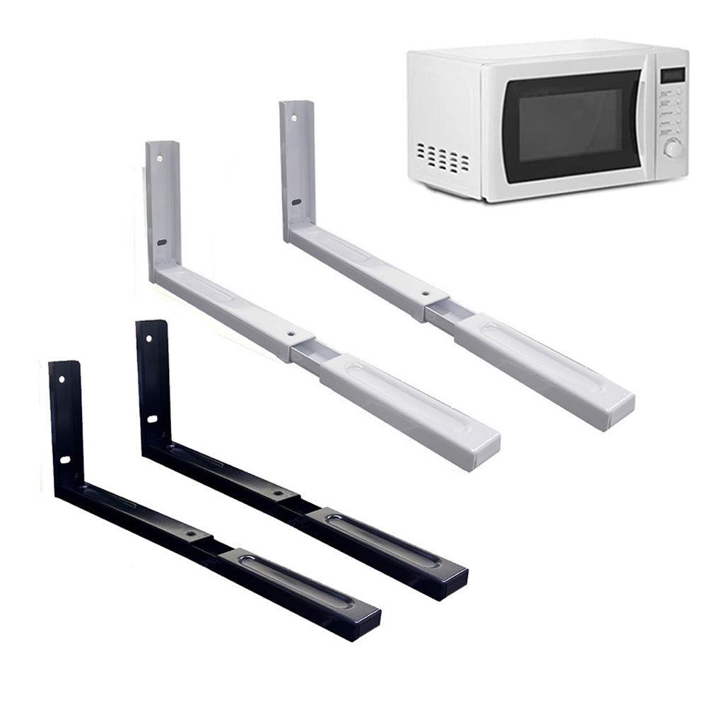 Coppia di staffe supporto forno a microonde estensibile da 36 a 46 cm - ambraled