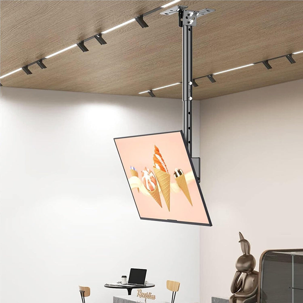 Staffa tv 26'-60” supporto da soffitto attacchi vesa 100x100 400x400mm - ambraled