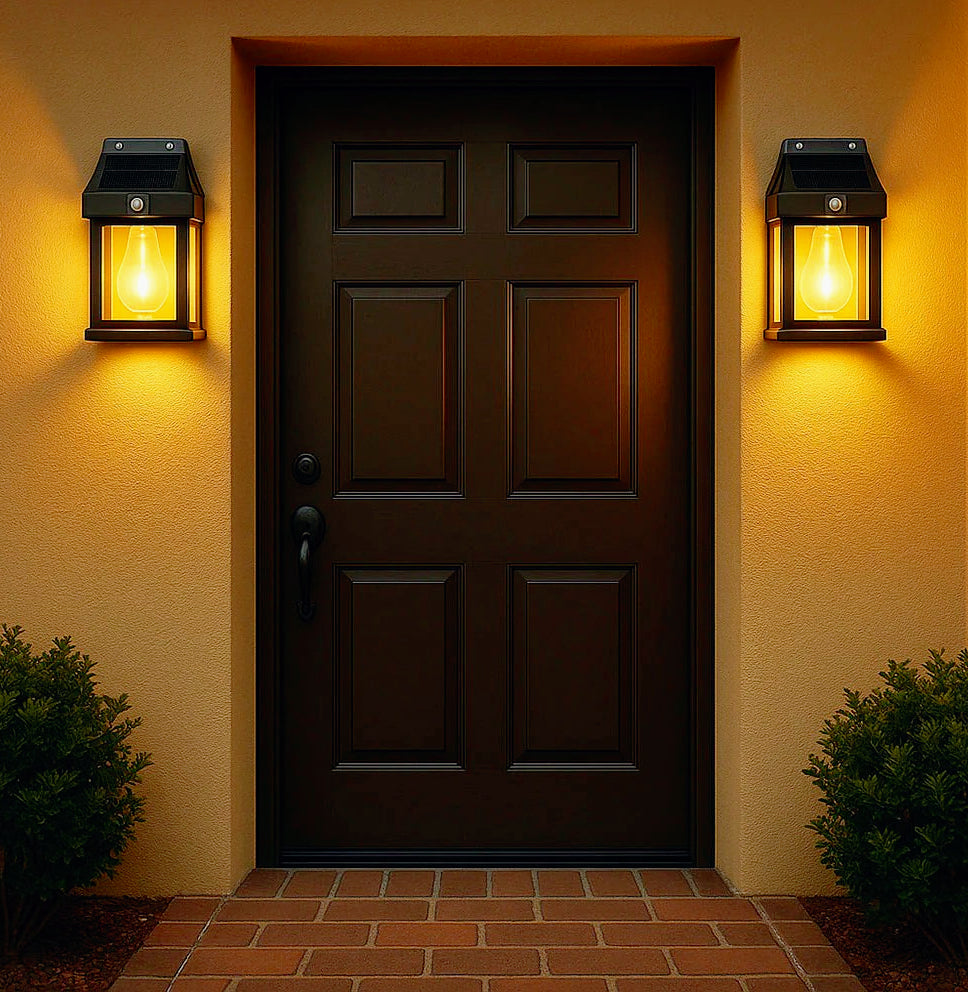 Lampada solare 1W con sensore luce e movimento – Impermeabile IP65 - ambraled