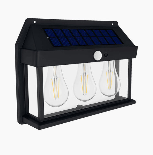 Lampada solare 3W con sensore luce e movimento – Impermeabile IP65 - ambraled