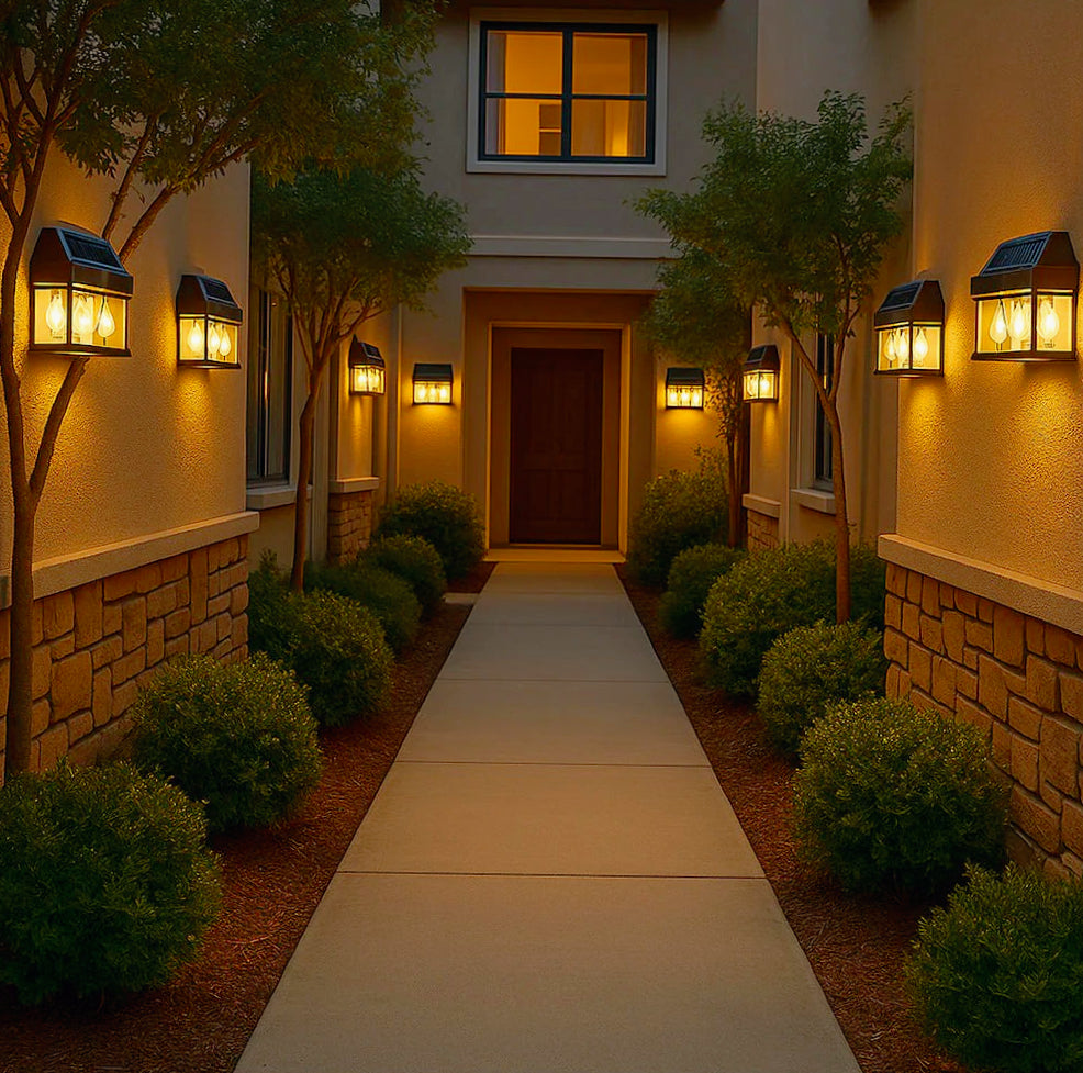 Lampada solare 3W con sensore luce e movimento – Impermeabile IP65 - ambraled