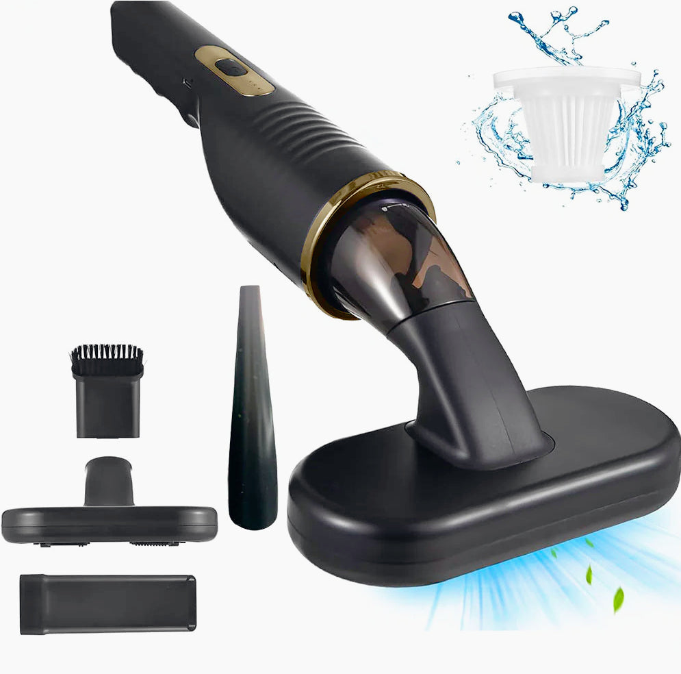 Aspirapolvere 80W ricaricabile – 2in1 soffiatore e aspiratore, con 2 filtri per auto e casa - ambraled