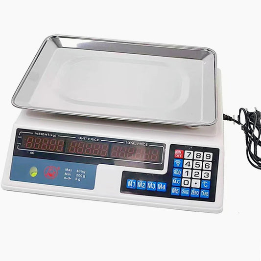 Bilancia digitale slim 40kg – 6 display retroilluminati - ambraled