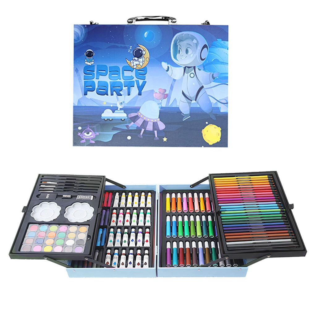Set pittura artistico per bambini 145 pezzi valigetta colori - ambraled