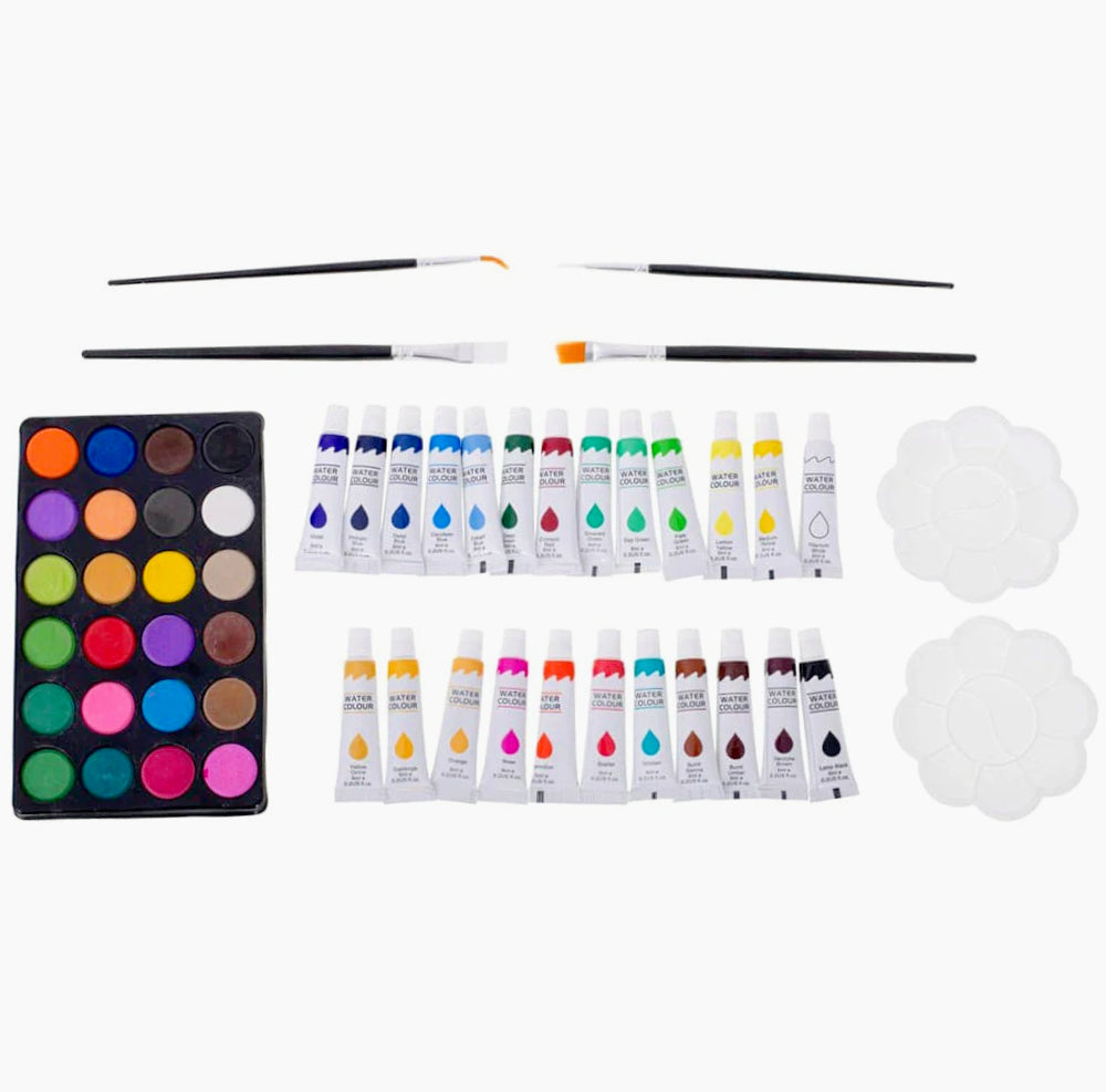 Set pittura artistico per bambini 145 pezzi valigetta colori - ambraled