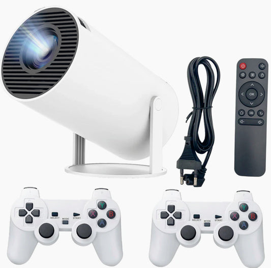 Proiettore 2in1 android11 wifi HD consolle Game 2 joystick con giochi