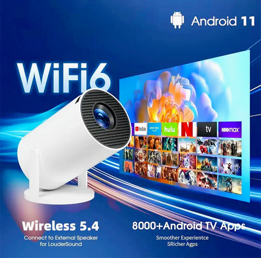 Proiettore 2in1 android11 wifi HD consolle Game 2 joystick con giochi