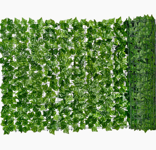 Siepe artificiale sintetica PVC 1x3m ombreggiante per balcone - ambraled