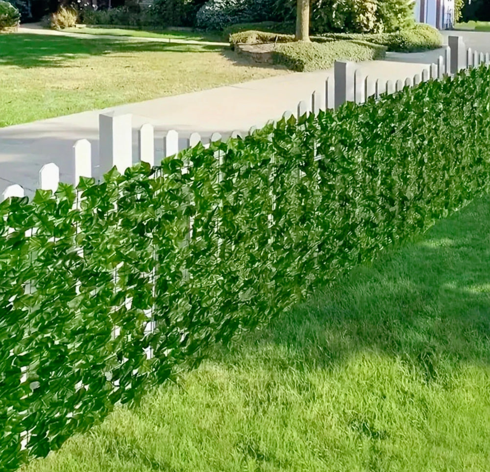Siepe artificiale sintetica PVC 1x3m ombreggiante per balcone - ambraled