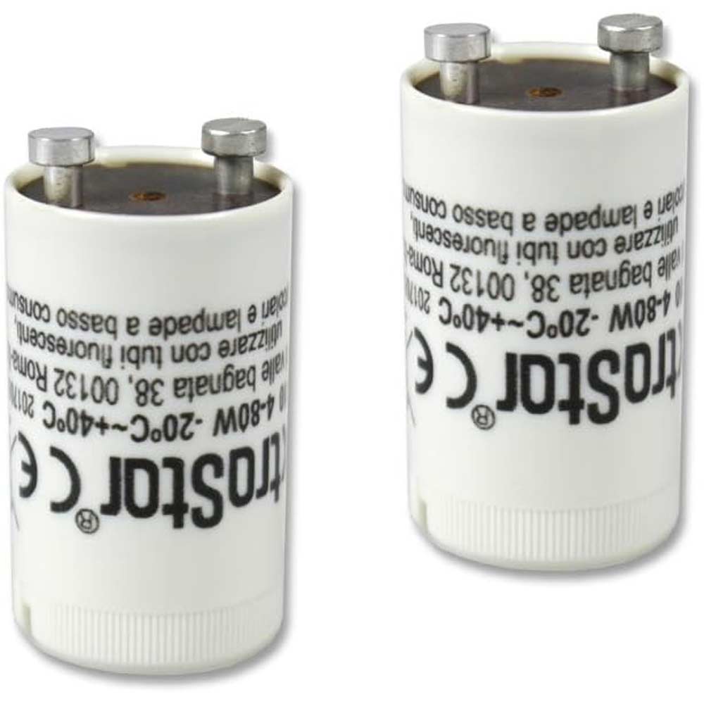 Starter elettrico per neon fluorescente 4w a 80w universale per tubi - ambraled
