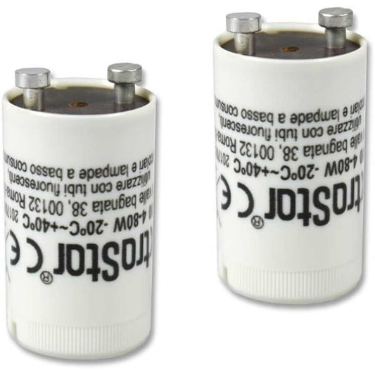 Starter elettrico per neon fluorescente 4w a 80w universale per tubi - ambraled