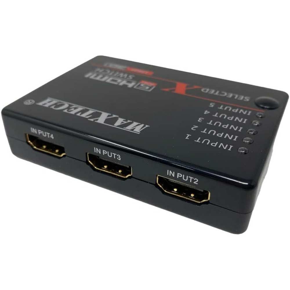 Switch hdmi 3d 1.3 5 in 1 out 1080p con telecomando full hd tv ps3 dvd - ambraled