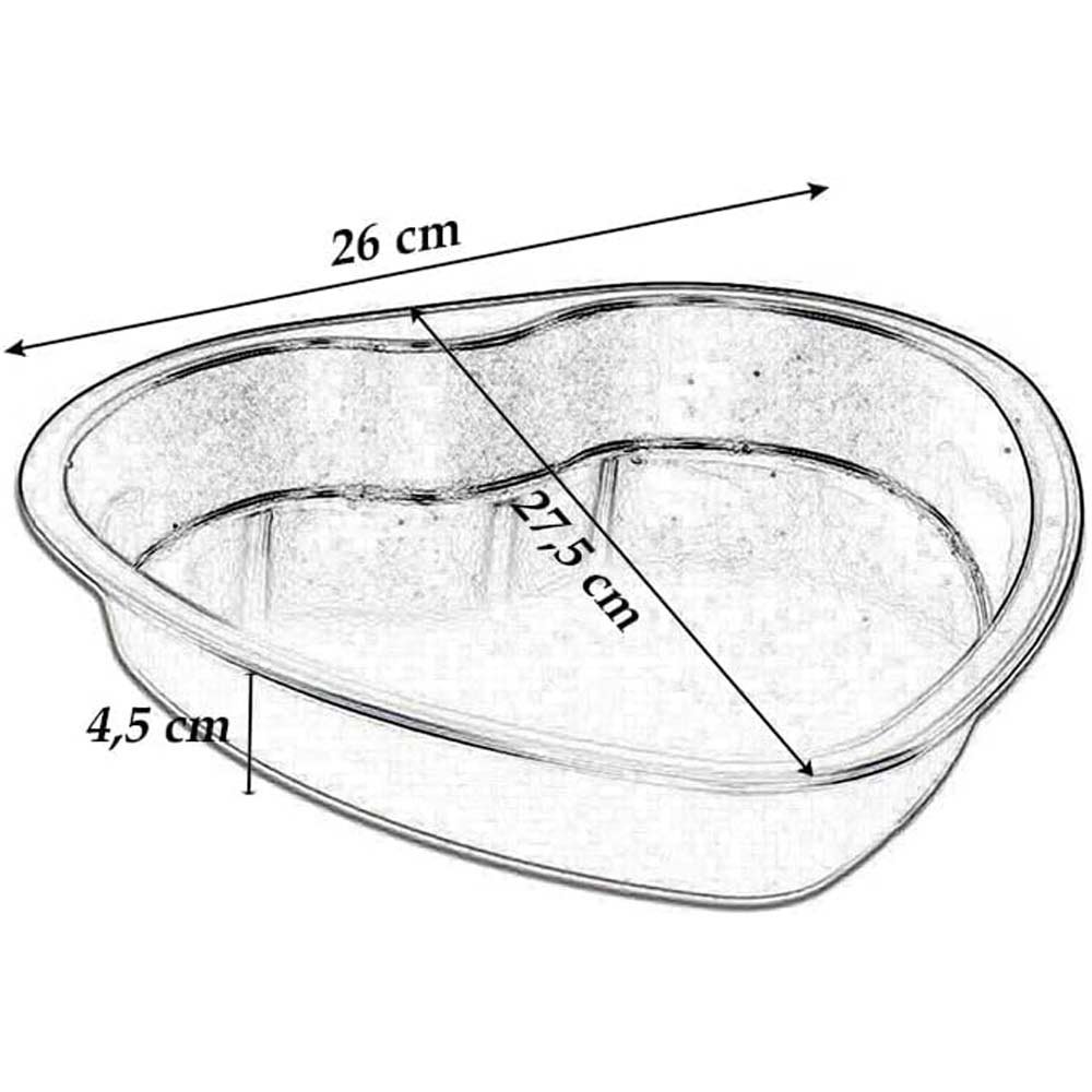 Stampo per torta a forma di cuore teglia antiaderente da forno - ambraled