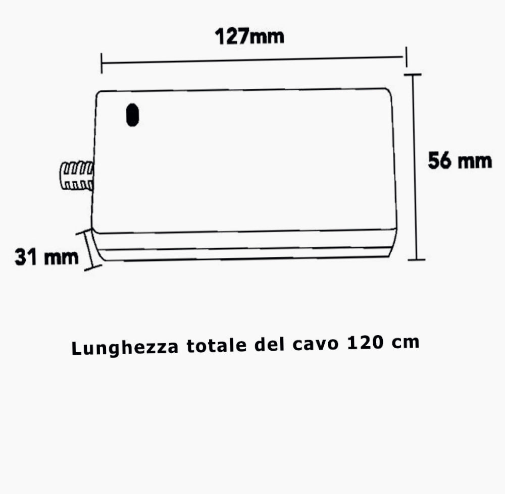 Alimentatore 60W 12V 5A – Trasformatore con spina e jack in uscita - ambraled