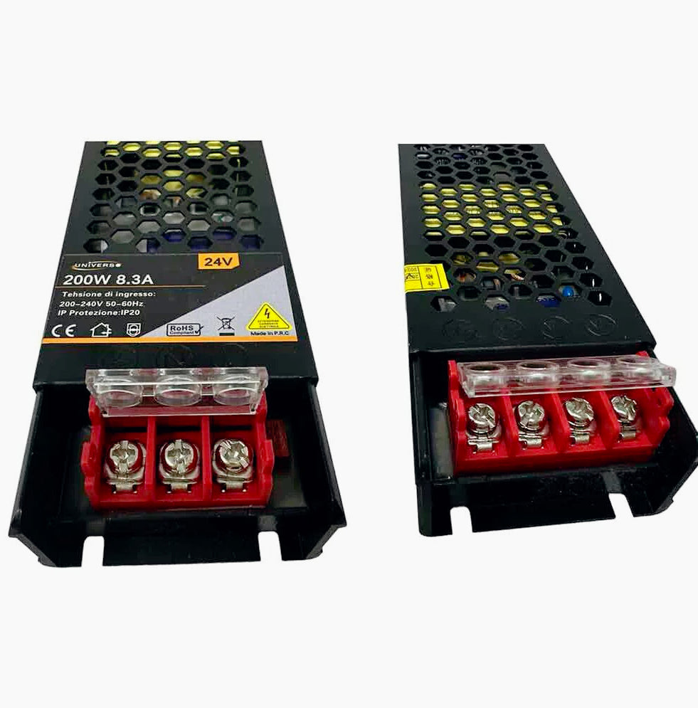 Alimentatore Stabilizzato 24V 200W Switching – 8.3A (8300mA) - ambraled