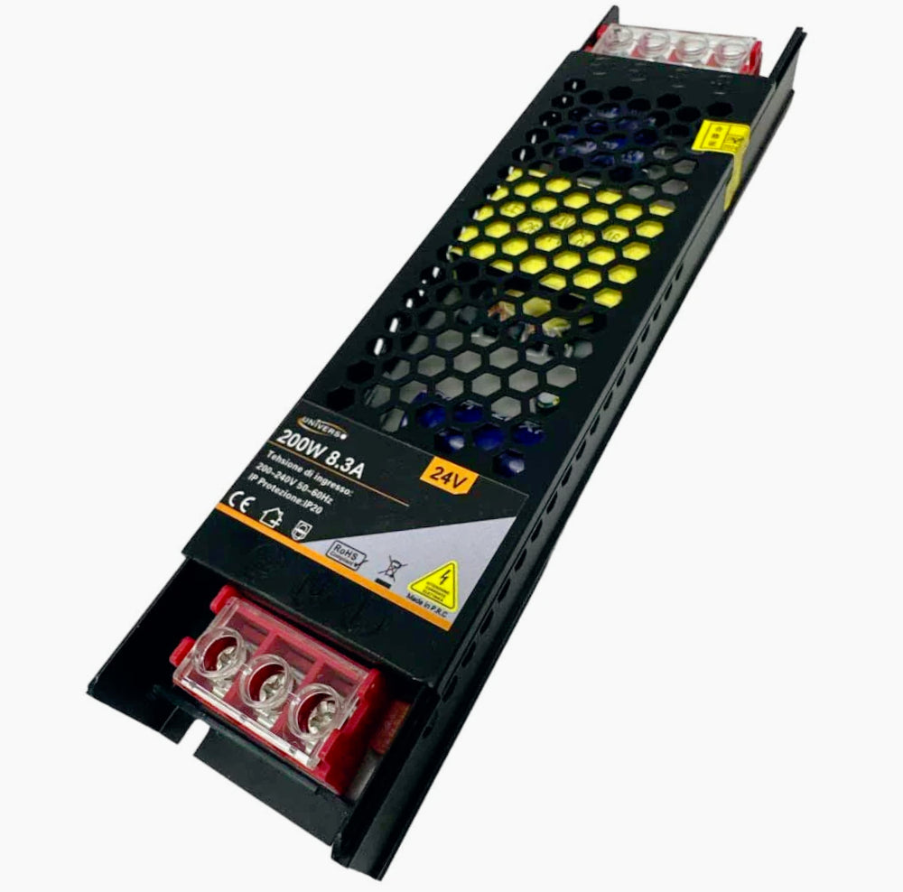 Alimentatore Stabilizzato 24V 200W Switching – 8.3A (8300mA) - ambraled