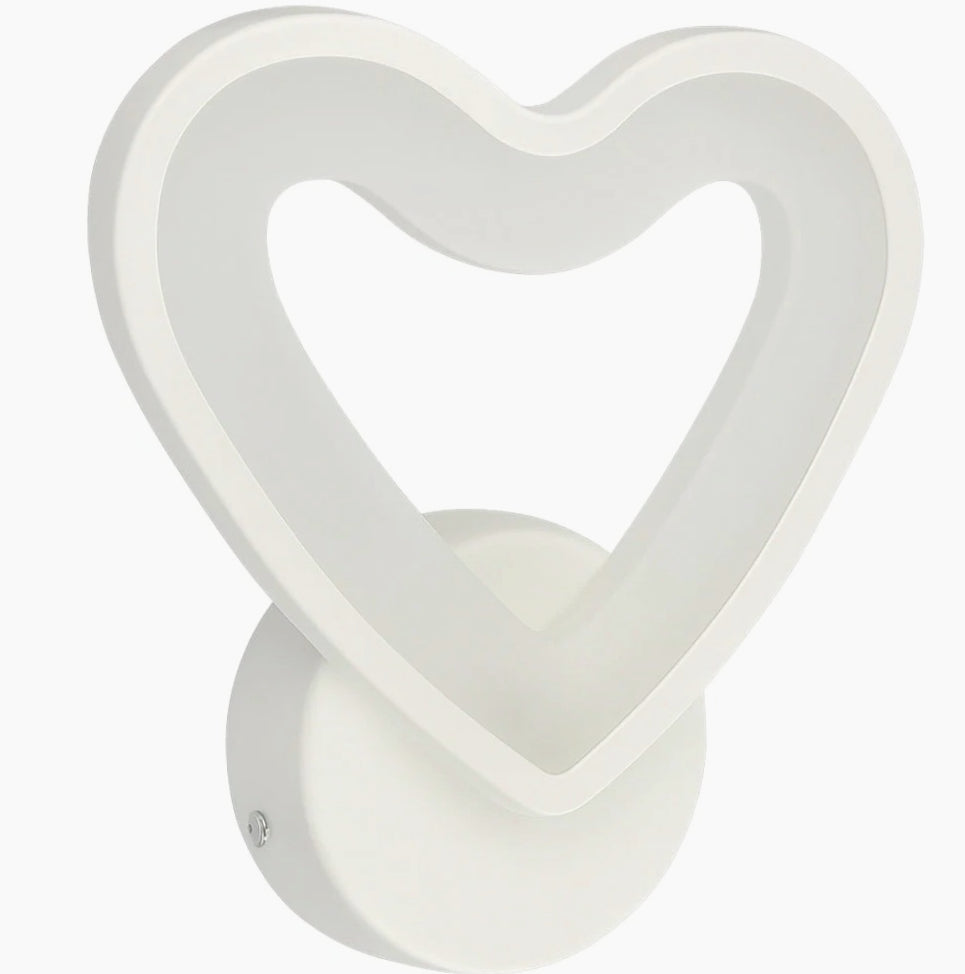 Applique LED a cuore 6W – Regolazione CCT, lampada per parete - ambraled