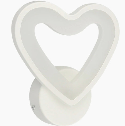 Applique LED a cuore 6W – Regolazione CCT, lampada per parete - ambraled