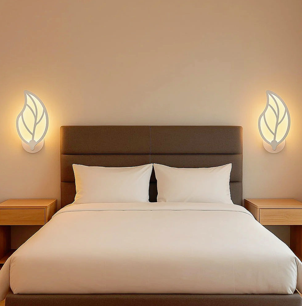 Applique LED a forma di foglia 7W – Illuminazione CCT per pareti esterne e interne - ambraled