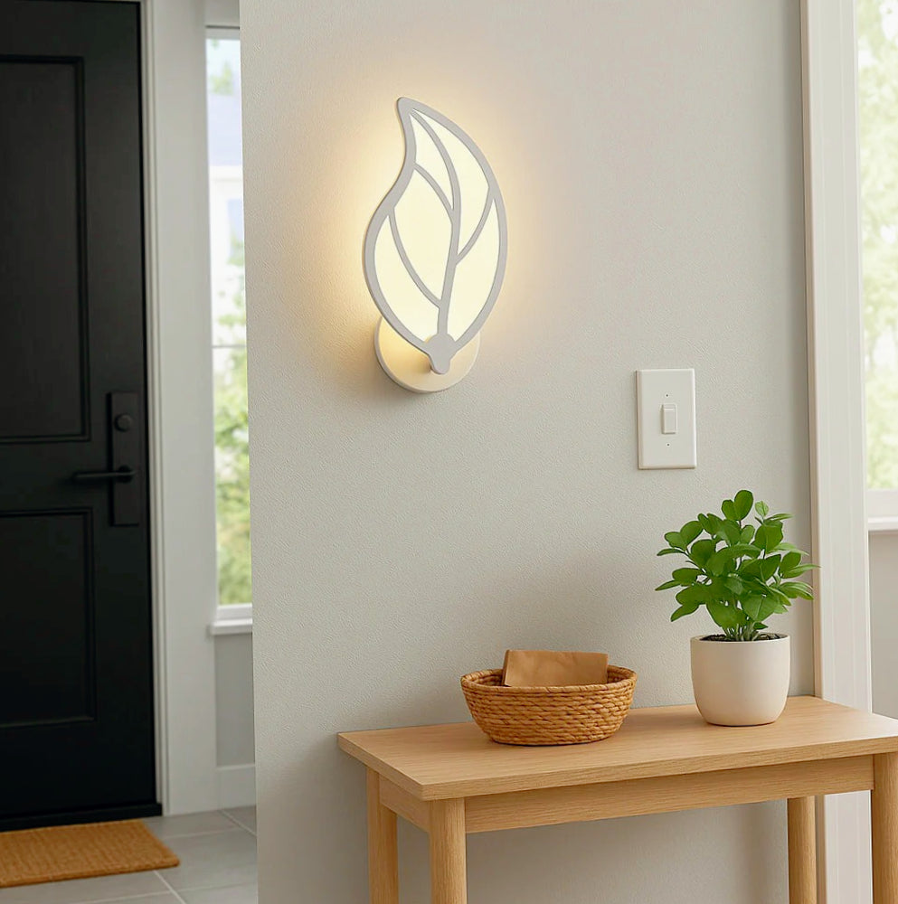 Applique LED a forma di foglia 7W – Illuminazione CCT per pareti esterne e interne - ambraled