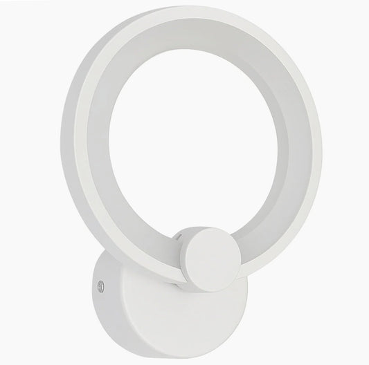 Applique led forma di cerchio 9 watt tecnologia CCT lampada da parete - ambraled