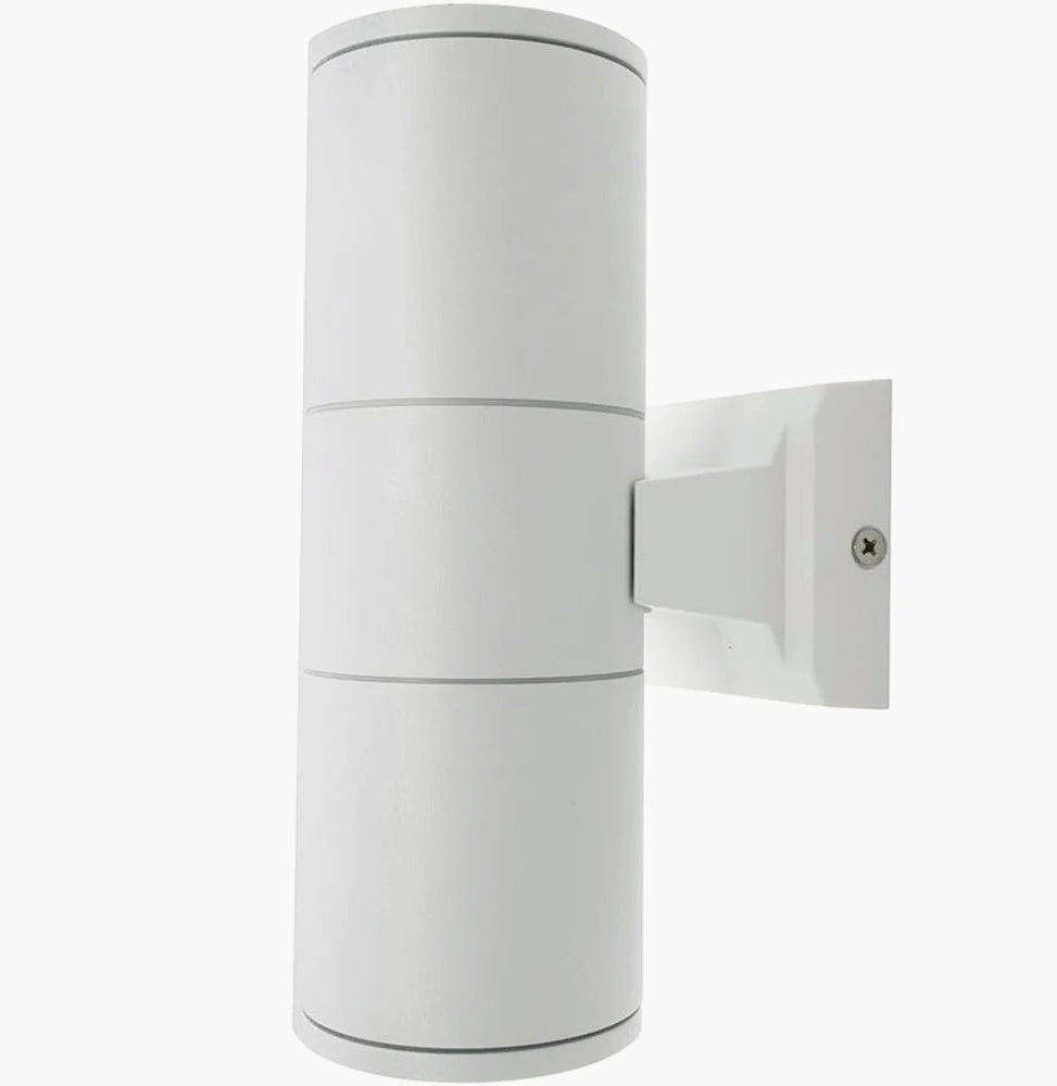 Applique esterna a parete doppia emissione – Giardino, protezione IP55, 2 portalampade GU10 - ambraled