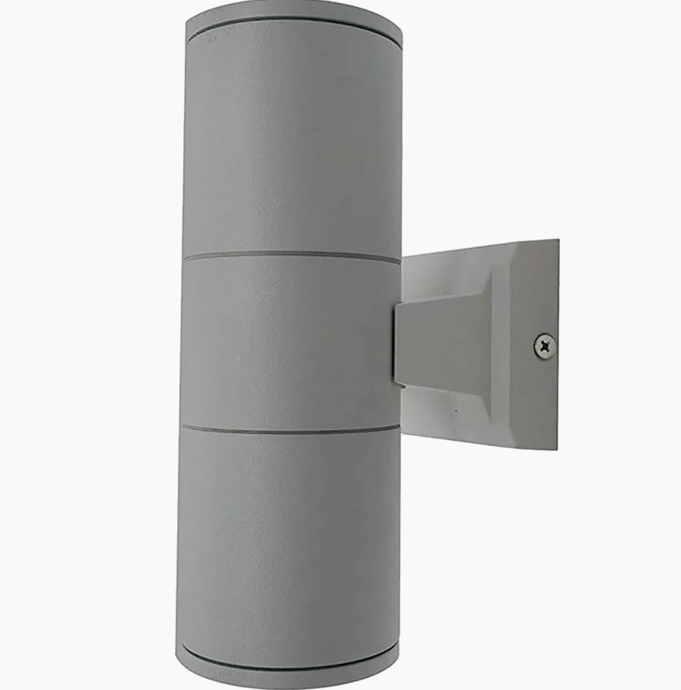 Applique esterna a parete doppia emissione – Giardino, protezione IP55, 2 portalampade GU10 - ambraled