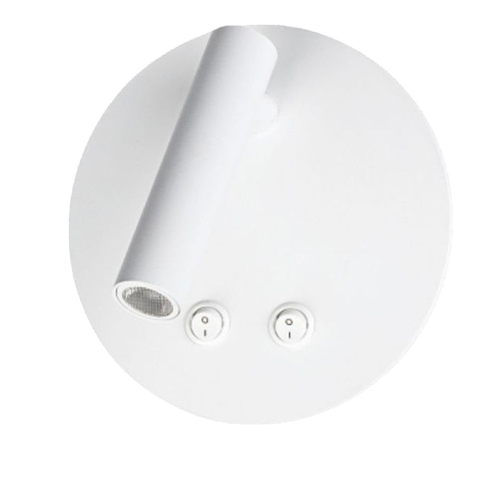 Applique orientabile a parete – Doppia fonte luminosa, 8W, luce calda - ambraled