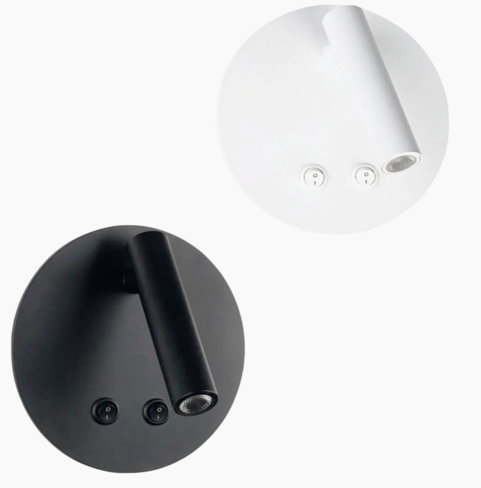 Applique orientabile a parete – Doppia fonte luminosa, 8W, luce calda - ambraled