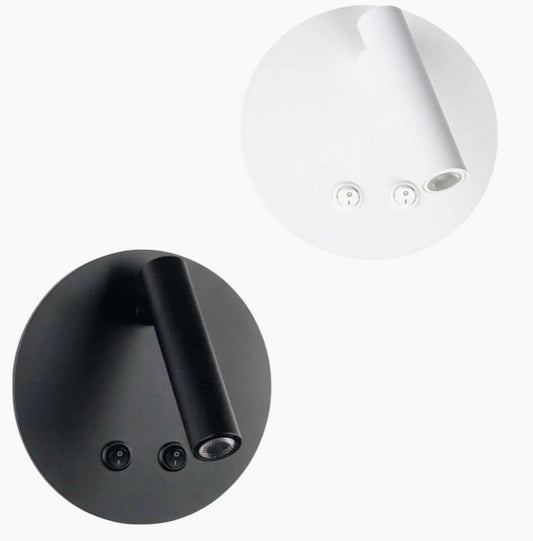 Applique orientabile a parete – Doppia fonte luminosa, 8W, luce calda - ambraled