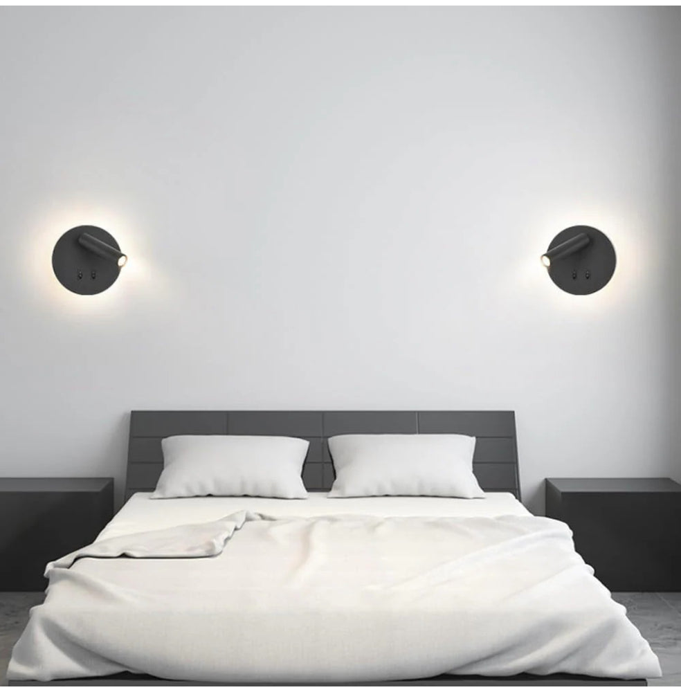 Applique orientabile a parete – Doppia fonte luminosa, 8W, luce calda - ambraled