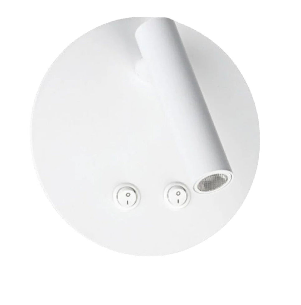 Applique orientabile a parete – Doppia fonte luminosa, 8W, luce calda - ambraled
