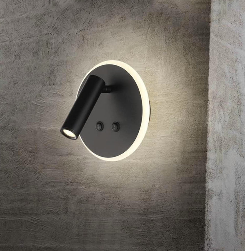 Applique orientabile a parete – Doppia fonte luminosa, 8W, luce calda - ambraled