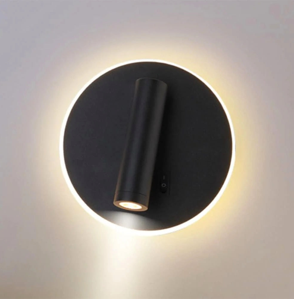 Applique orientabile a parete – Doppia fonte luminosa, 8W, luce calda - ambraled