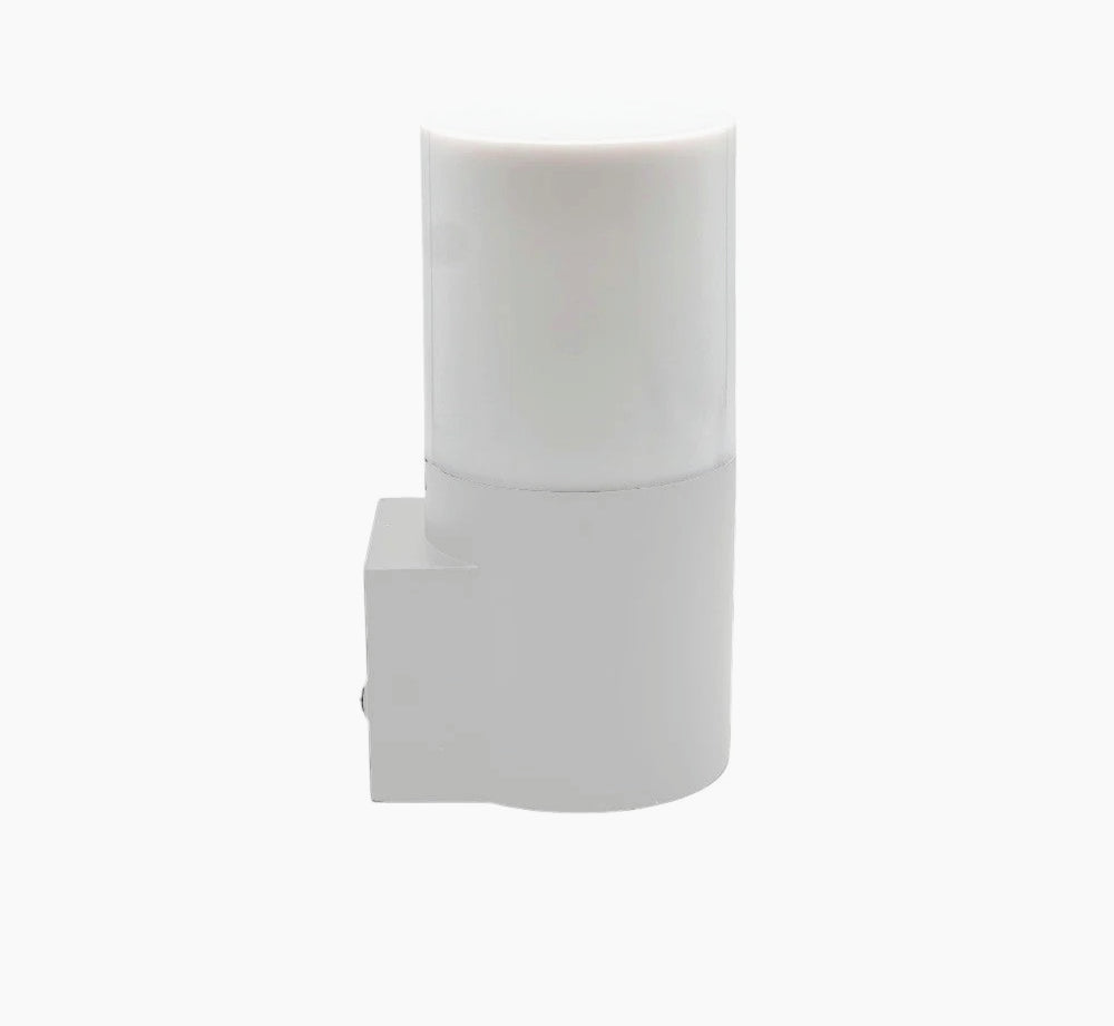 Applique da esterno in bianco e grigio – Lampada da muro attacco E27 IP54 - ambraled