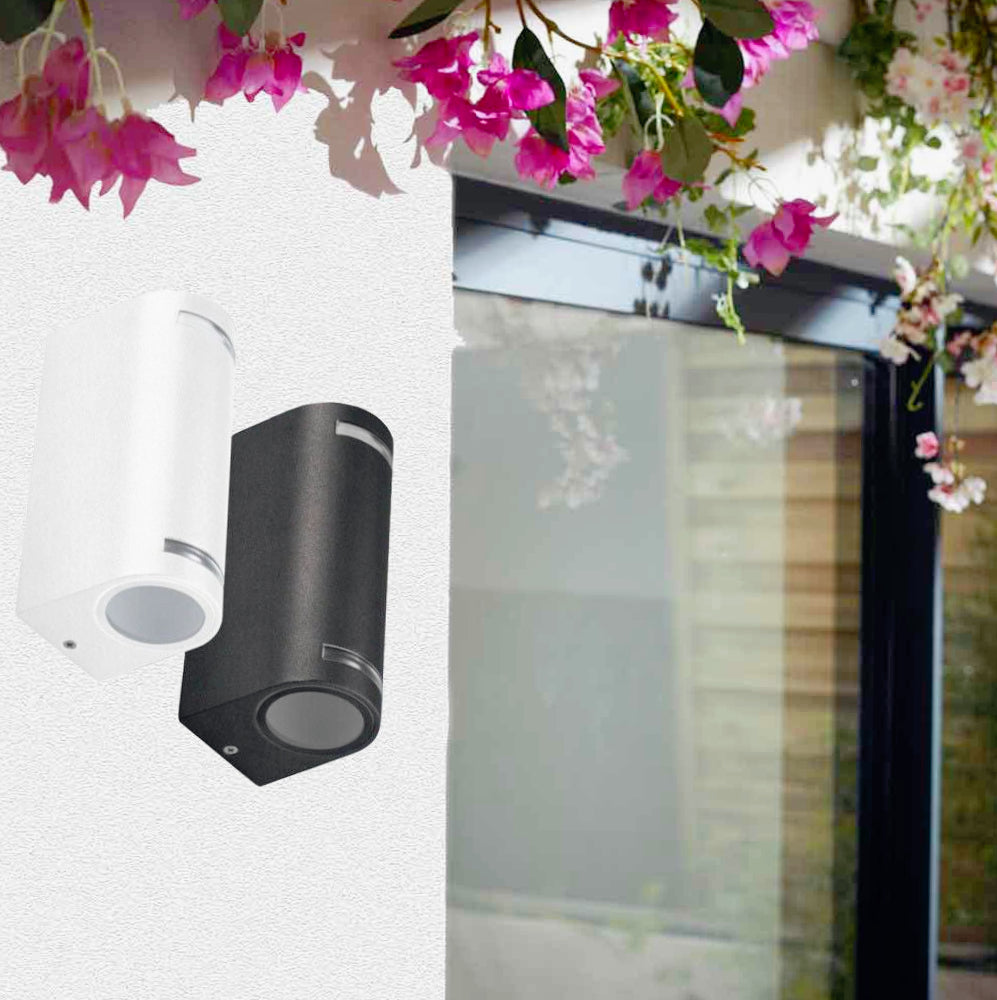 Applique per esterni a parete giardino – Doppia emissione luce attacco GU10 IP54 - ambraled