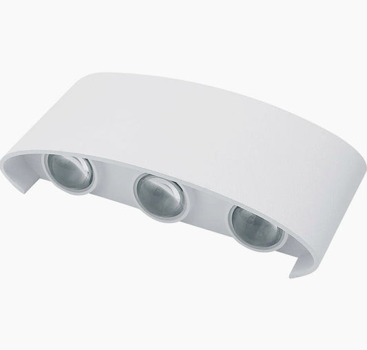 Applique doppia emissione 6 LED 16W bianco – Tecnologia CCT IP65 - ambraled