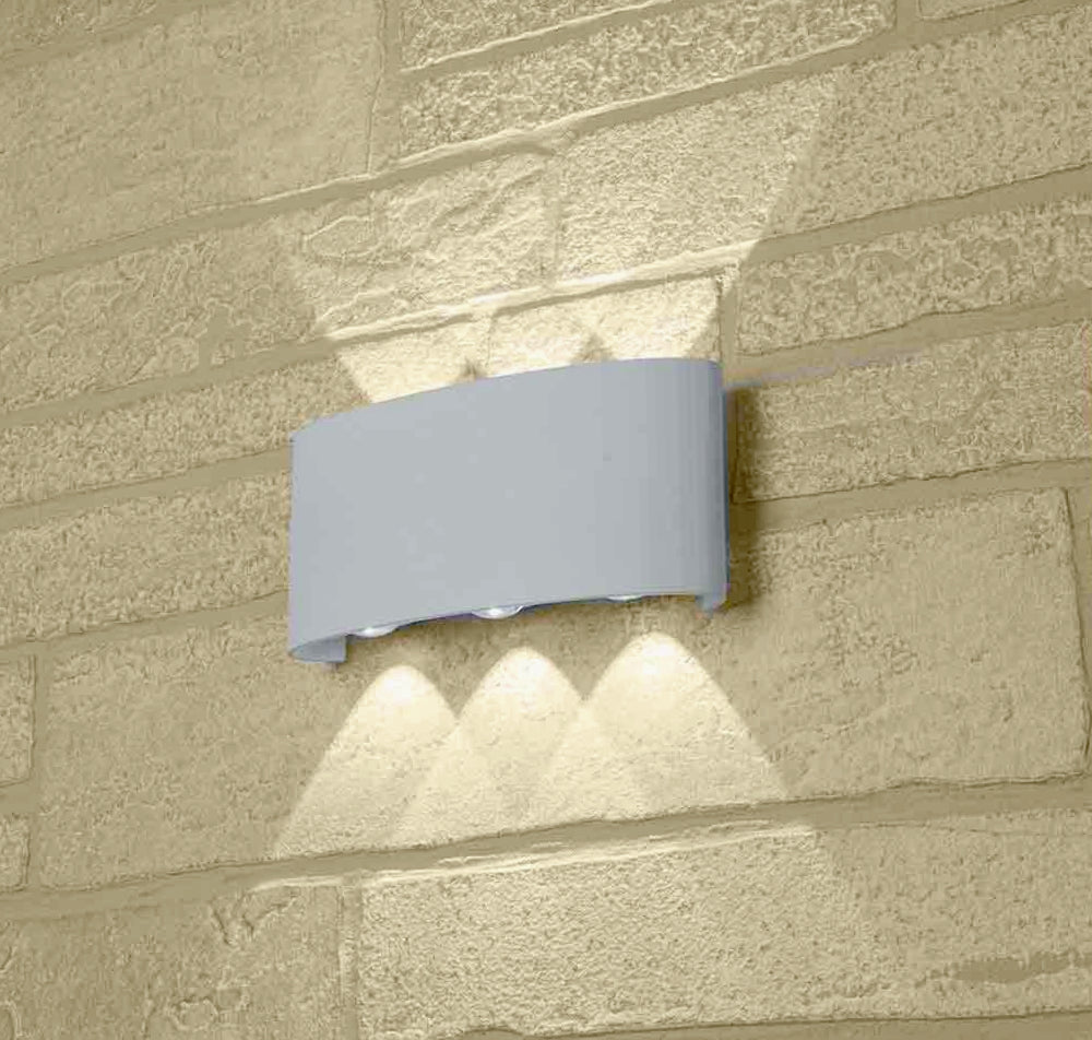 Applique doppia emissione 6 LED 16W bianco – Tecnologia CCT IP65 - ambraled