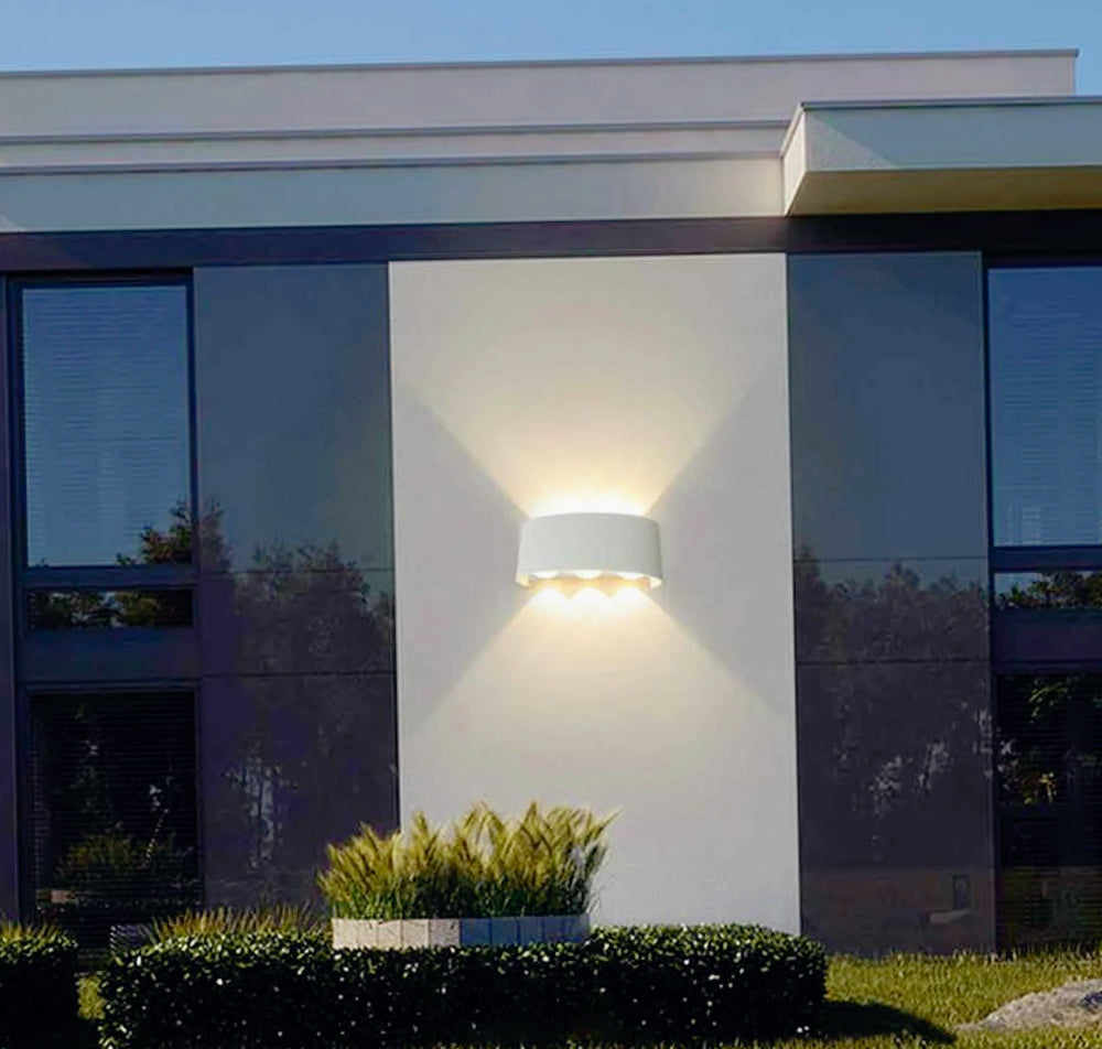 Applique doppia emissione 6 LED 16W bianco – Tecnologia CCT IP65 - ambraled