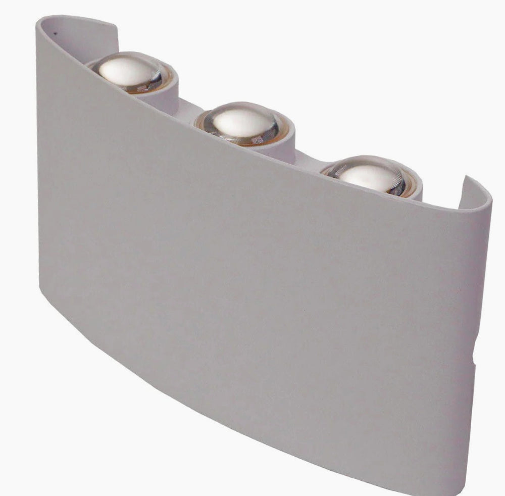 Applique doppia emissione 6 LED 16W grigio – Tecnologia CCT IP65 - ambraled
