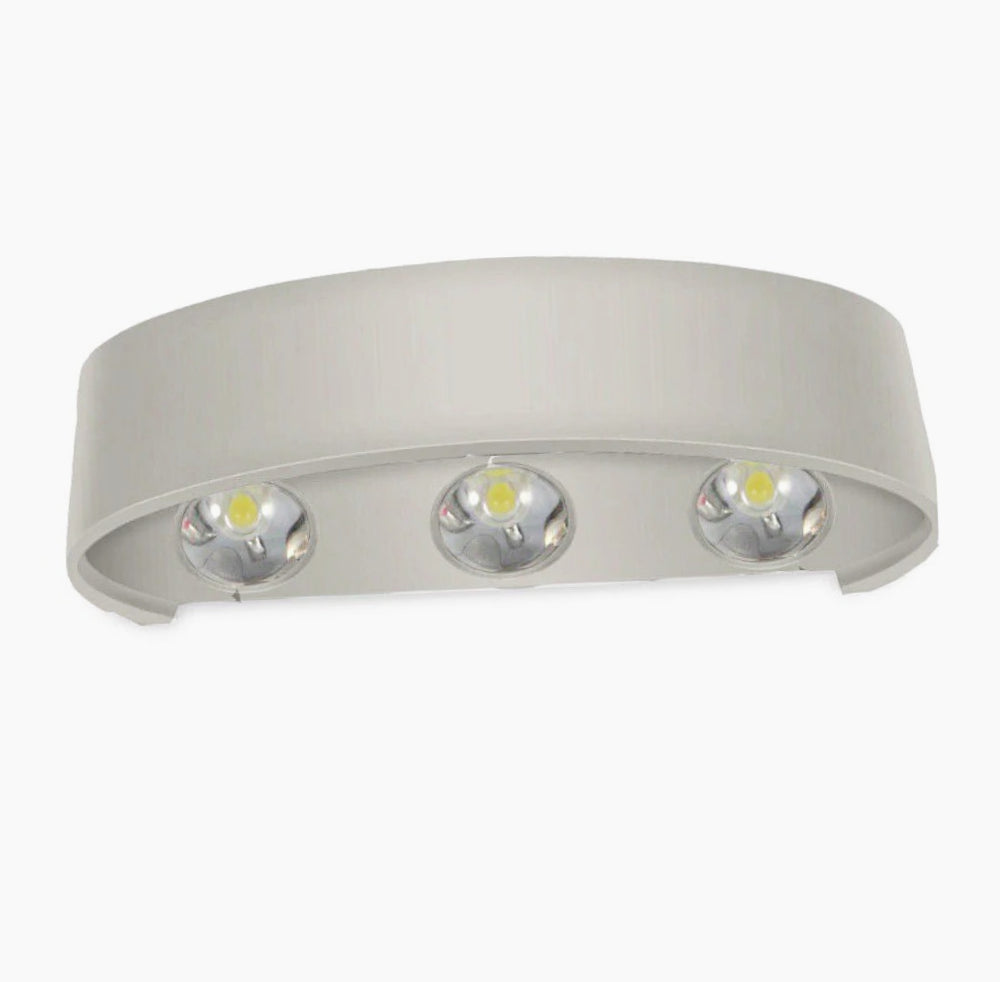 Applique doppia emissione 6 LED 16W grigio – Tecnologia CCT IP65 - ambraled